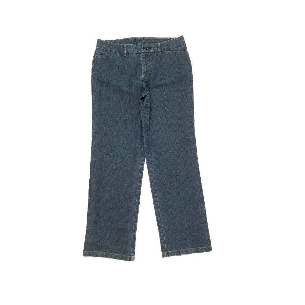 Kim Rogers Straight Leg Women's size 8P Dark Wash Blue Denim Jeans